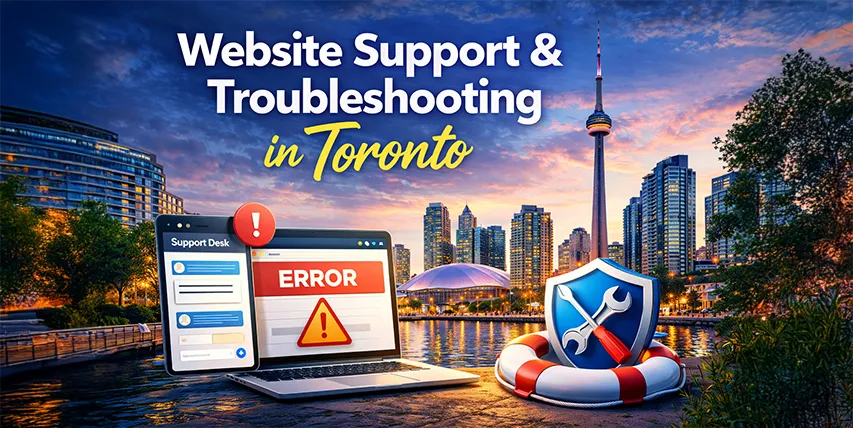 خدمات پشتیبانی و رفع مشکل وبسایت در تورنتو